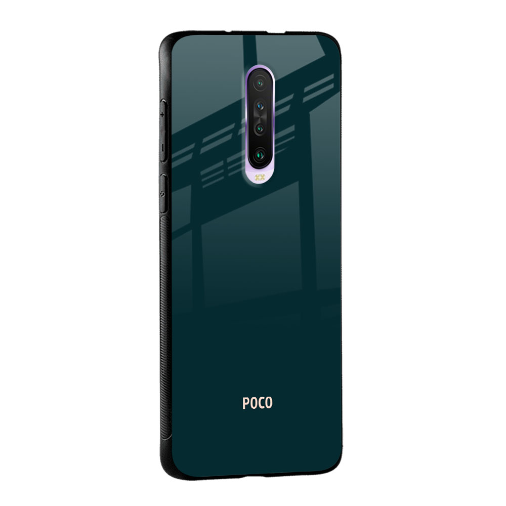 Hunter Green Glass Case For Poco M4 Pro