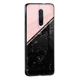 Marble Texture Pink Glass Case For Poco X2
