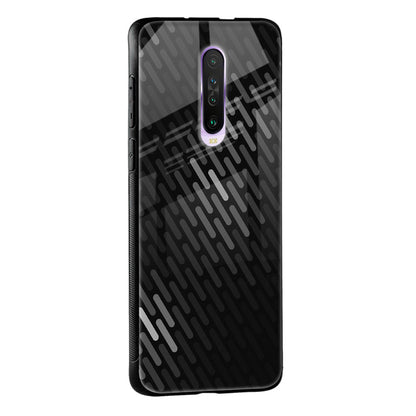 Dark Abstract Pattern Glass Case For Poco X2