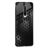Dark Abstract Pattern Glass Case For Poco M2
