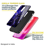 Techno Color Pattern Glass Case For Poco M5