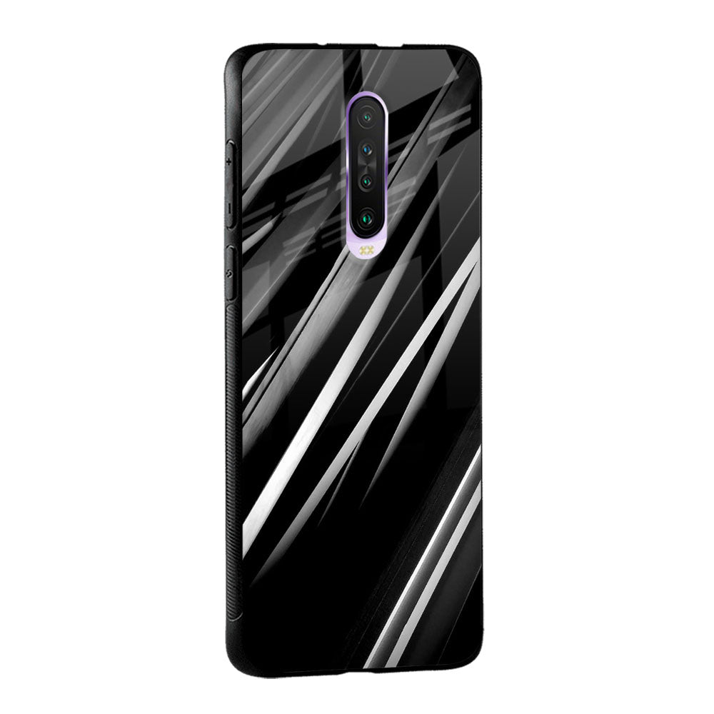 Black & Grey Gradient Glass Case For Poco F4 5G
