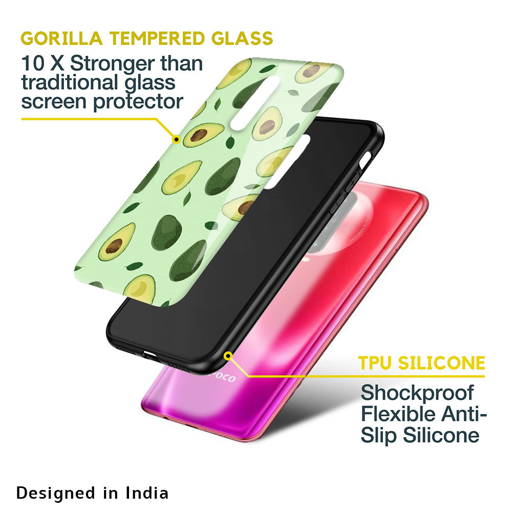 Pears Green Glass Case For Poco X2