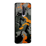 Camouflage Orange Glass Case For Poco M5