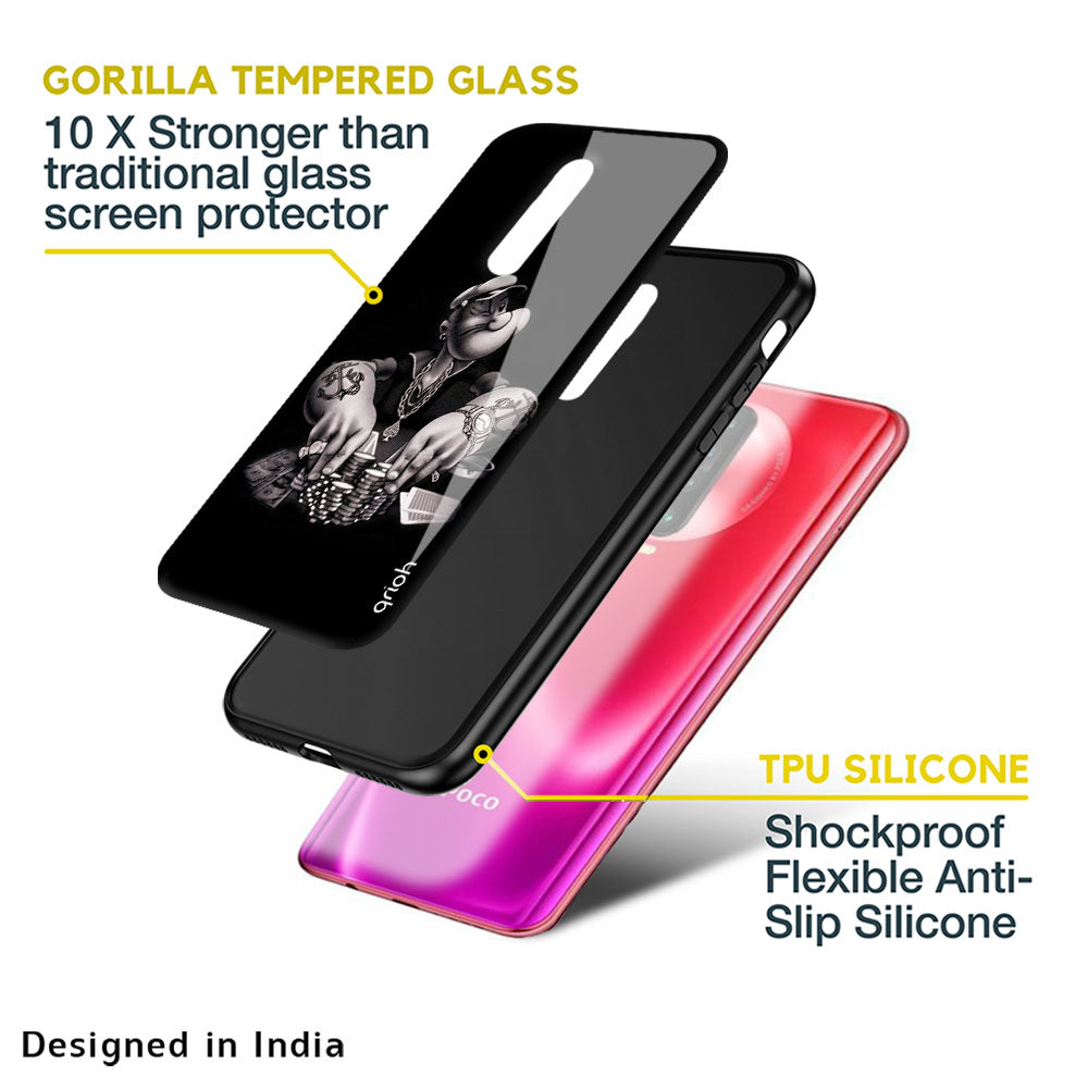 Gambling Problem Glass Case For Poco M5