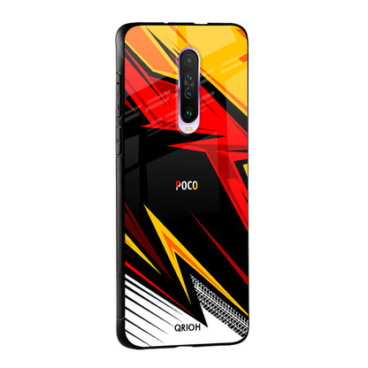 Race Jersey Pattern Glass Case For Poco M4 5G