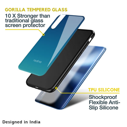 Celestial Blue Glass Case For Realme 10 Pro Plus 5G