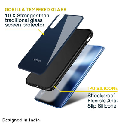 Overshadow Blue Glass Case For Realme C33