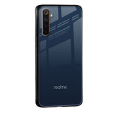 Overshadow Blue Glass Case For Realme 9i
