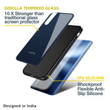 Overshadow Blue Glass Case For Realme 9i
