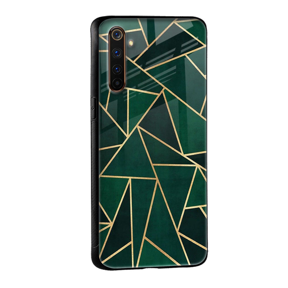 Abstract Green Glass Case For Realme GT Neo3