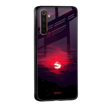 Morning Red Sky Glass Case For Realme 8 Pro