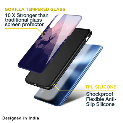 Deer In Night Glass Case For Realme C30
