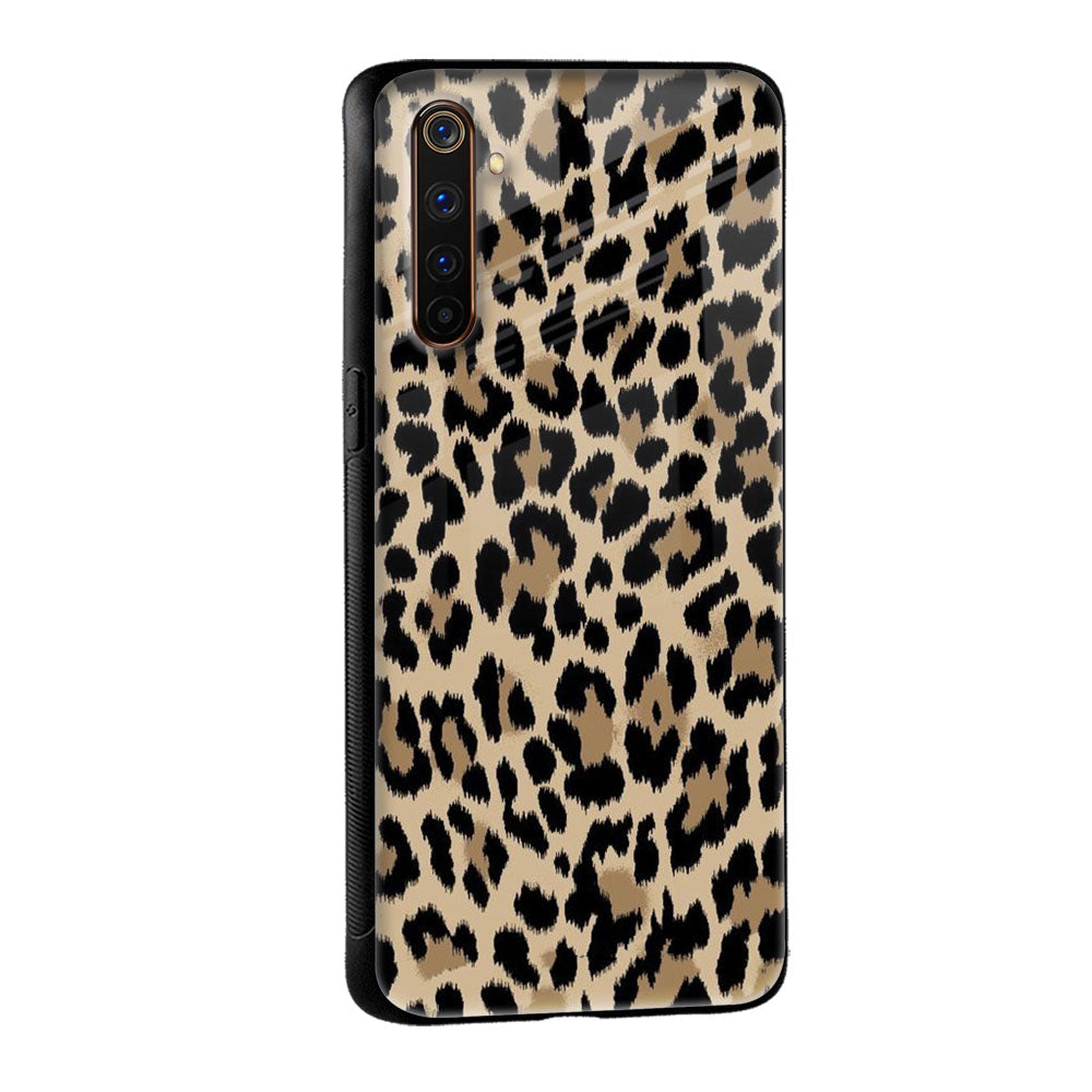 Leopard Seamless Glass Case For Realme C21Y