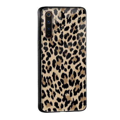 Leopard Seamless Glass Case For Realme C21Y
