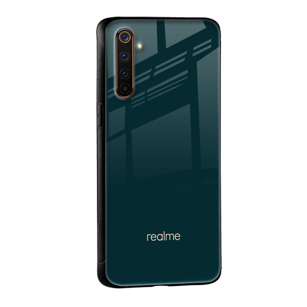 Hunter Green Glass Case For Realme X7 Pro