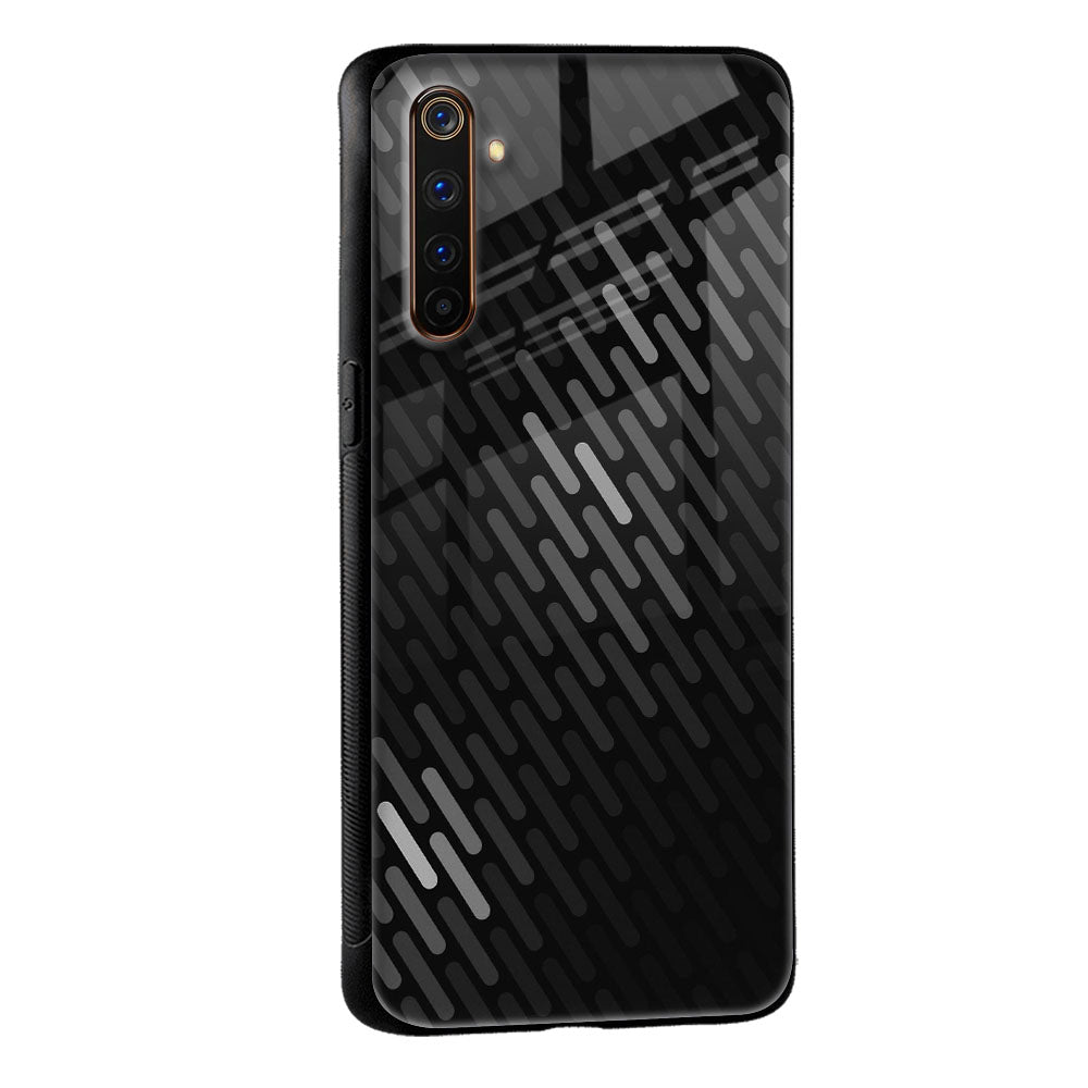 Dark Abstract Pattern Glass Case For Realme 9i