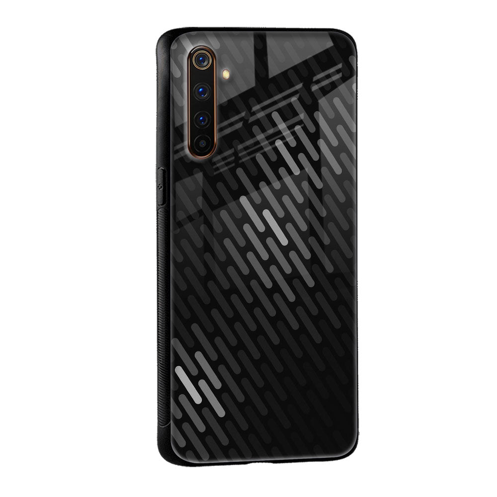 Dark Abstract Pattern Glass Case For Realme X7 Pro