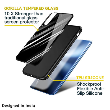 Black & Grey Gradient Glass Case For Realme 9 5G