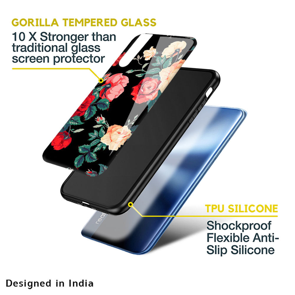 Floral Bunch Glass Case For Realme 9 5G