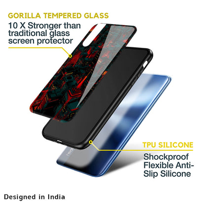 City Light Glass Case For Realme 7i