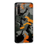 Camouflage Orange Glass Case For Realme 9 5G