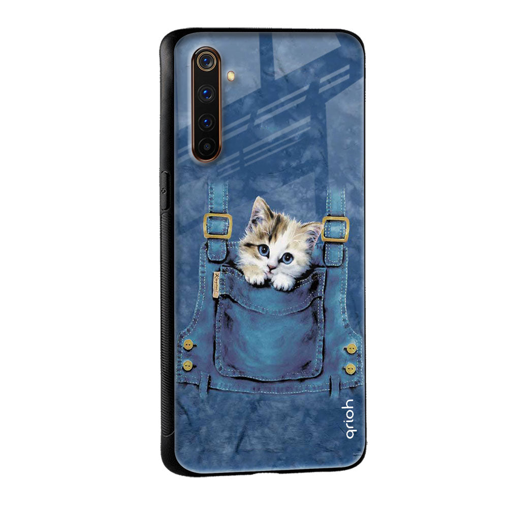 Kitty In Pocket Glass Case For Realme 9 5G