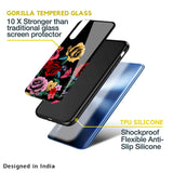 Floral Decorative Glass Case For Realme 9 5G