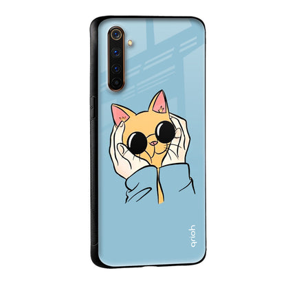 Adorable Cute Kitty Glass Case For Realme 9 5G