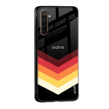 Abstract Arrow Pattern Glass Case For Realme 8 5G