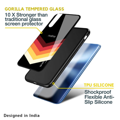 Abstract Arrow Pattern Glass Case For Realme C2