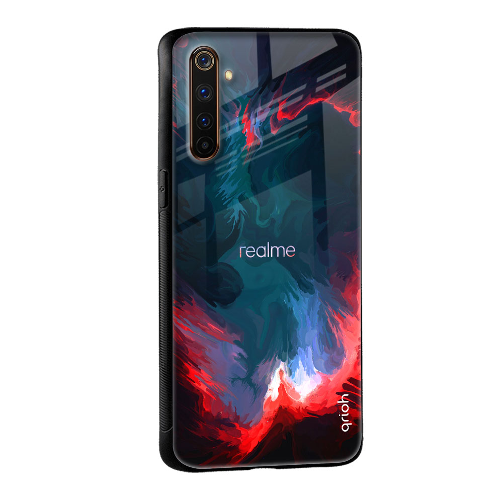 Brush Art Glass Case For Realme 10 Pro Plus 5G
