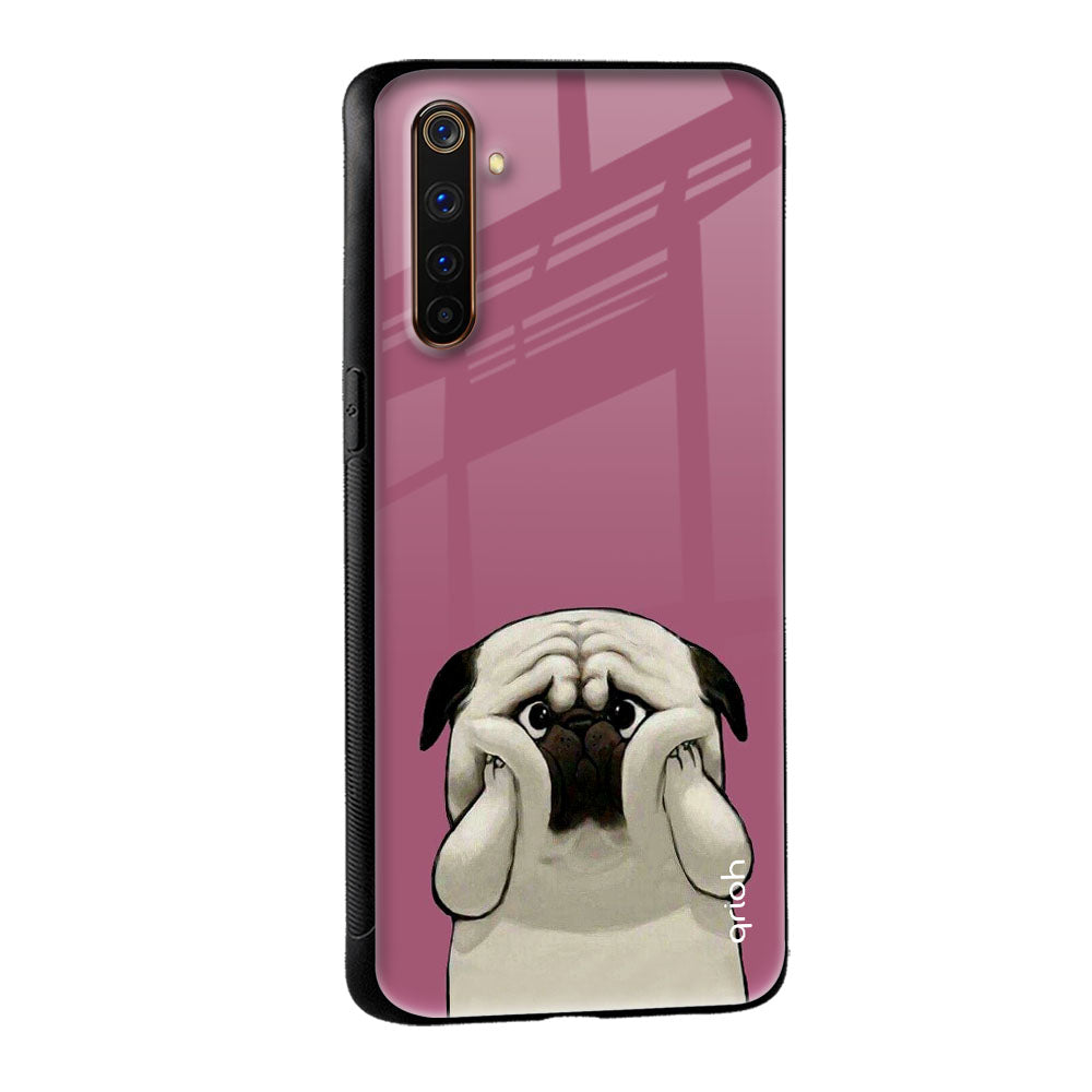 Funny Pug Face Glass Case For Realme 9 5G