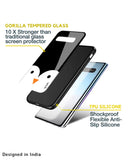 Cute Penguin Glass Case for Samsung Galaxy M12