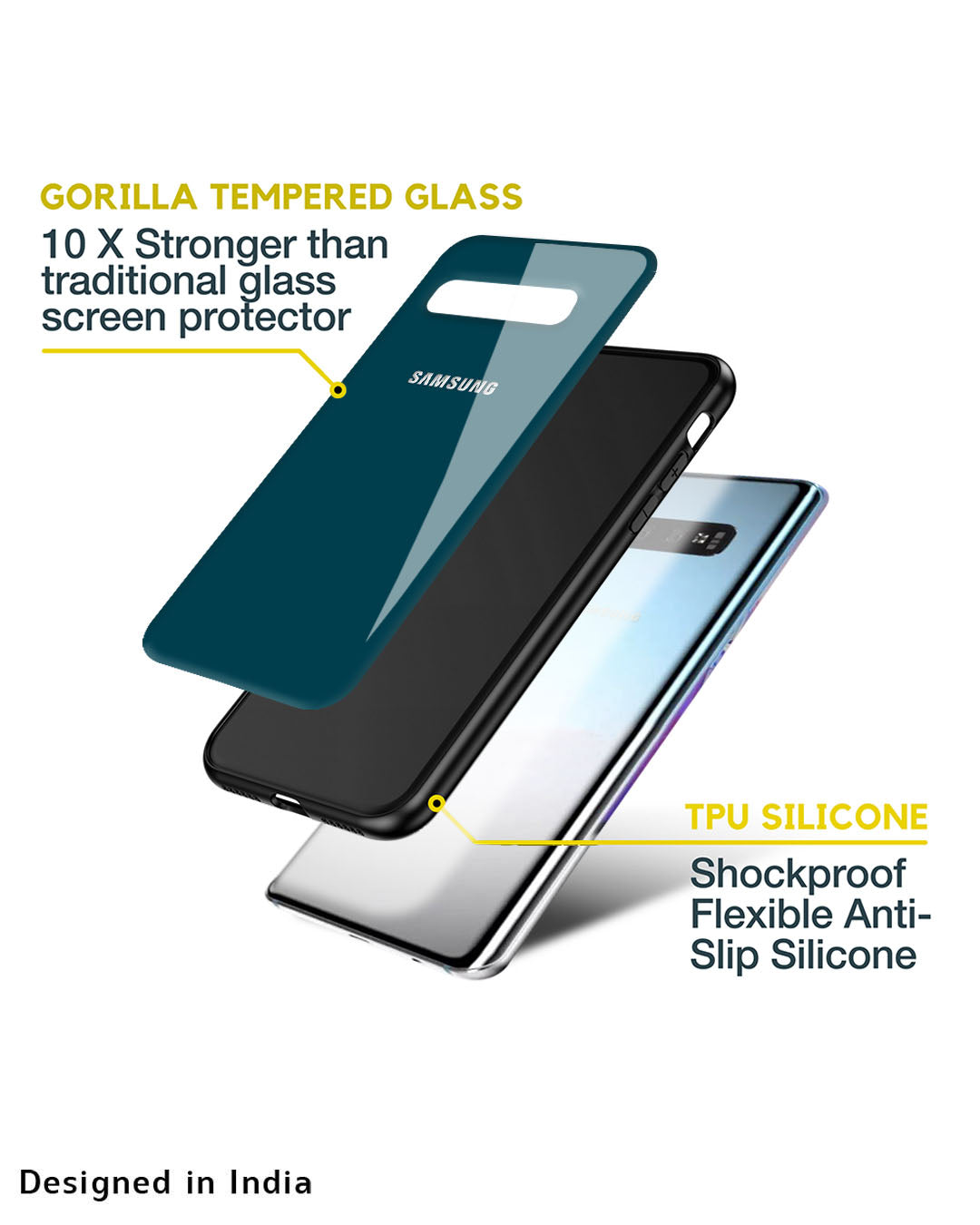 Emerald Glass Case for Samsung Galaxy M12