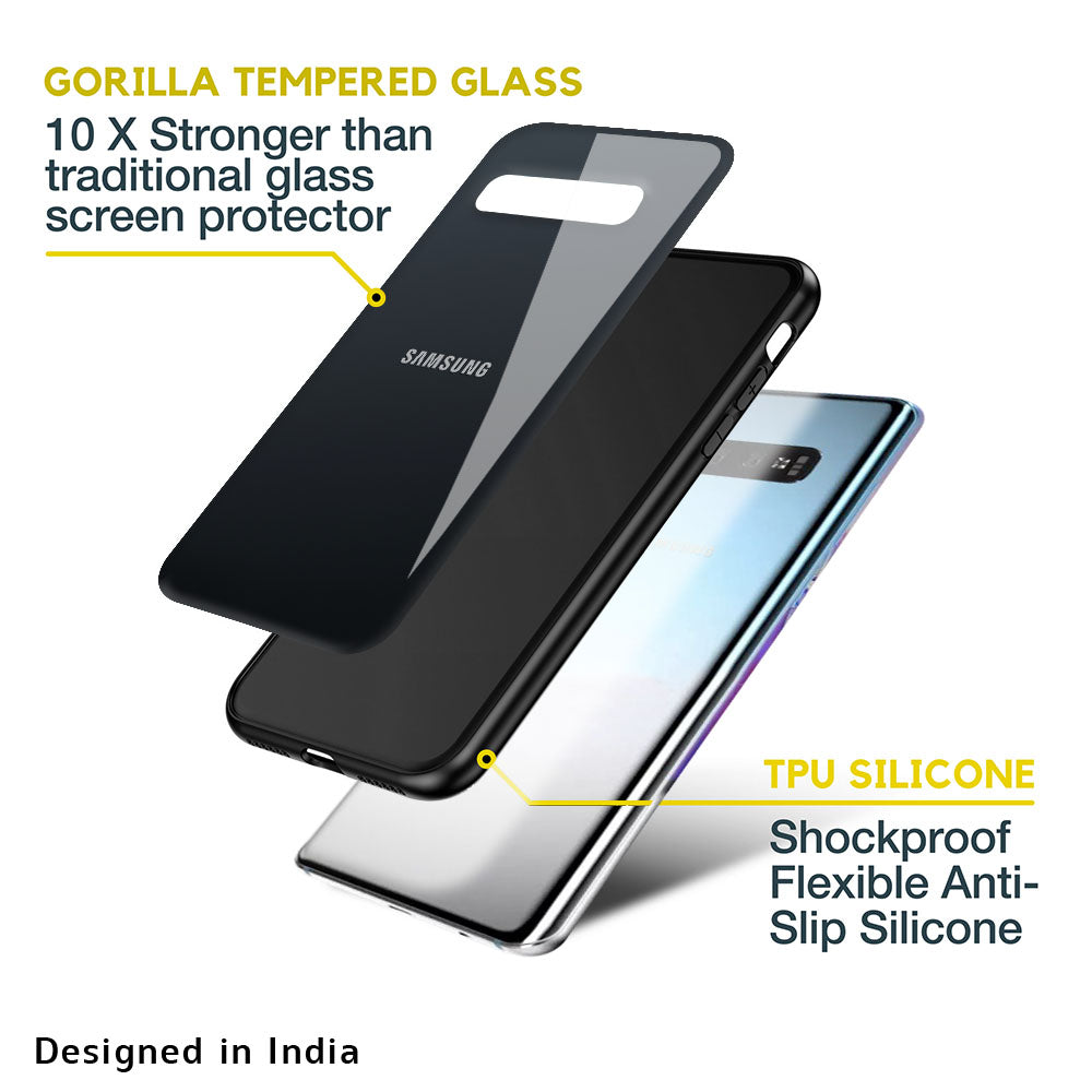 Stone Grey Glass Case For Samsung Galaxy F41