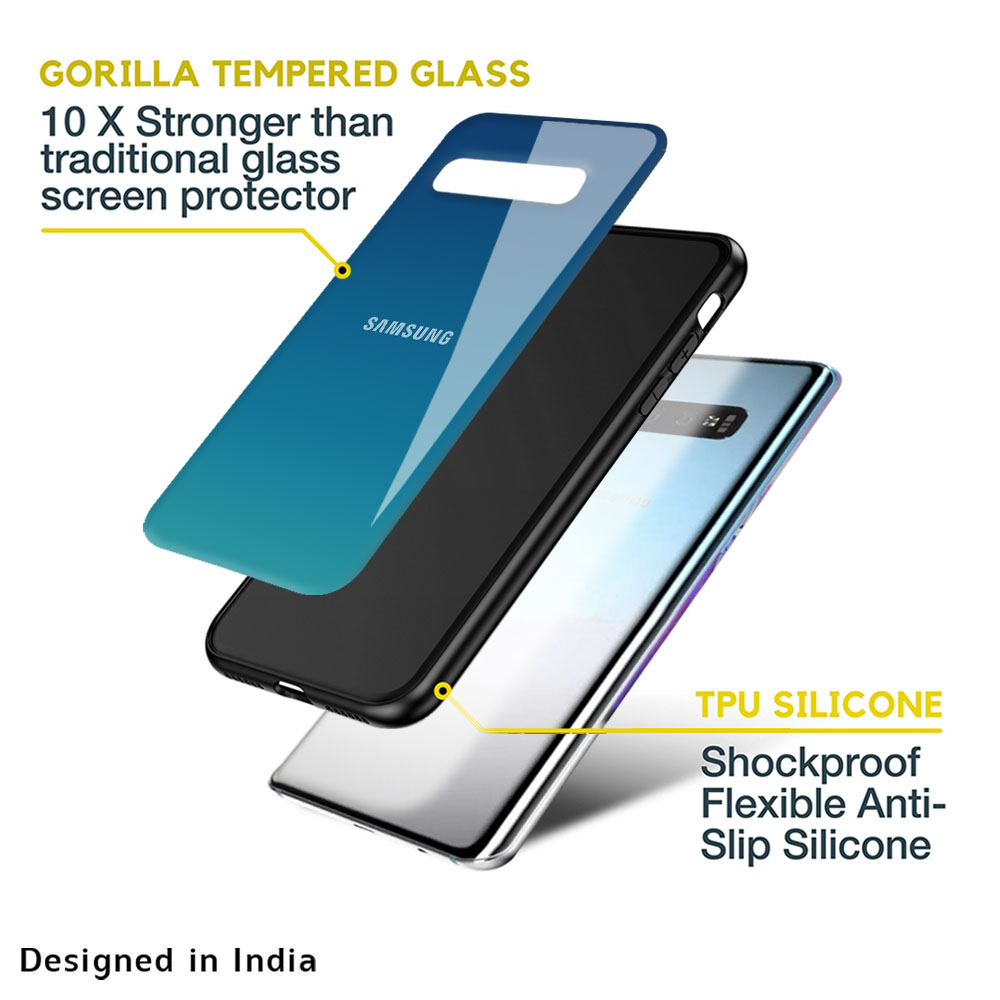 Celestial Blue Glass Case For Samsung Galaxy M13