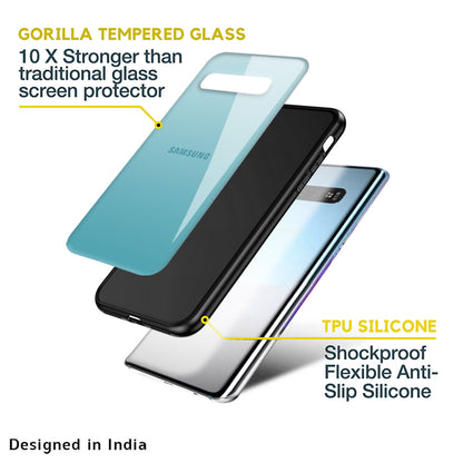 Arctic Blue Glass Case For Samsung Galaxy M13 5G