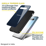 Overshadow Blue Glass Case For Samsung Galaxy A73 5G