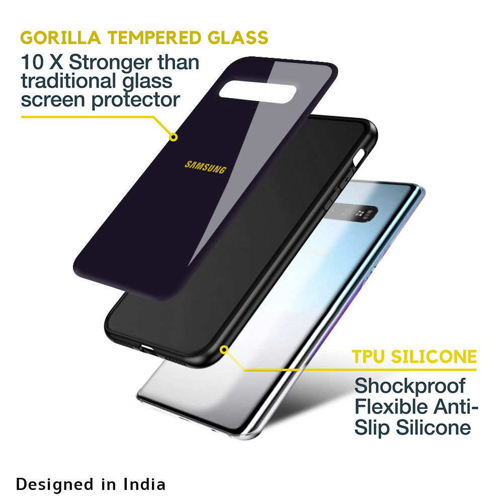 Deadlock Black Glass Case For Samsung Galaxy F41
