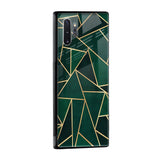 Abstract Green Glass Case For Samsung Galaxy S10