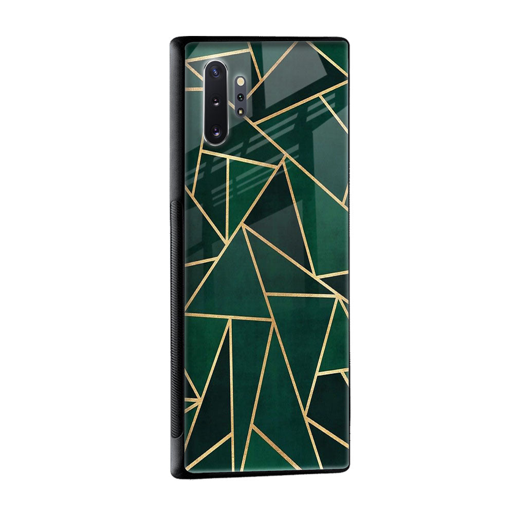 Abstract Green Glass Case For Samsung Galaxy S10 Plus