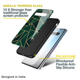 Abstract Green Glass Case For Samsung Galaxy M13
