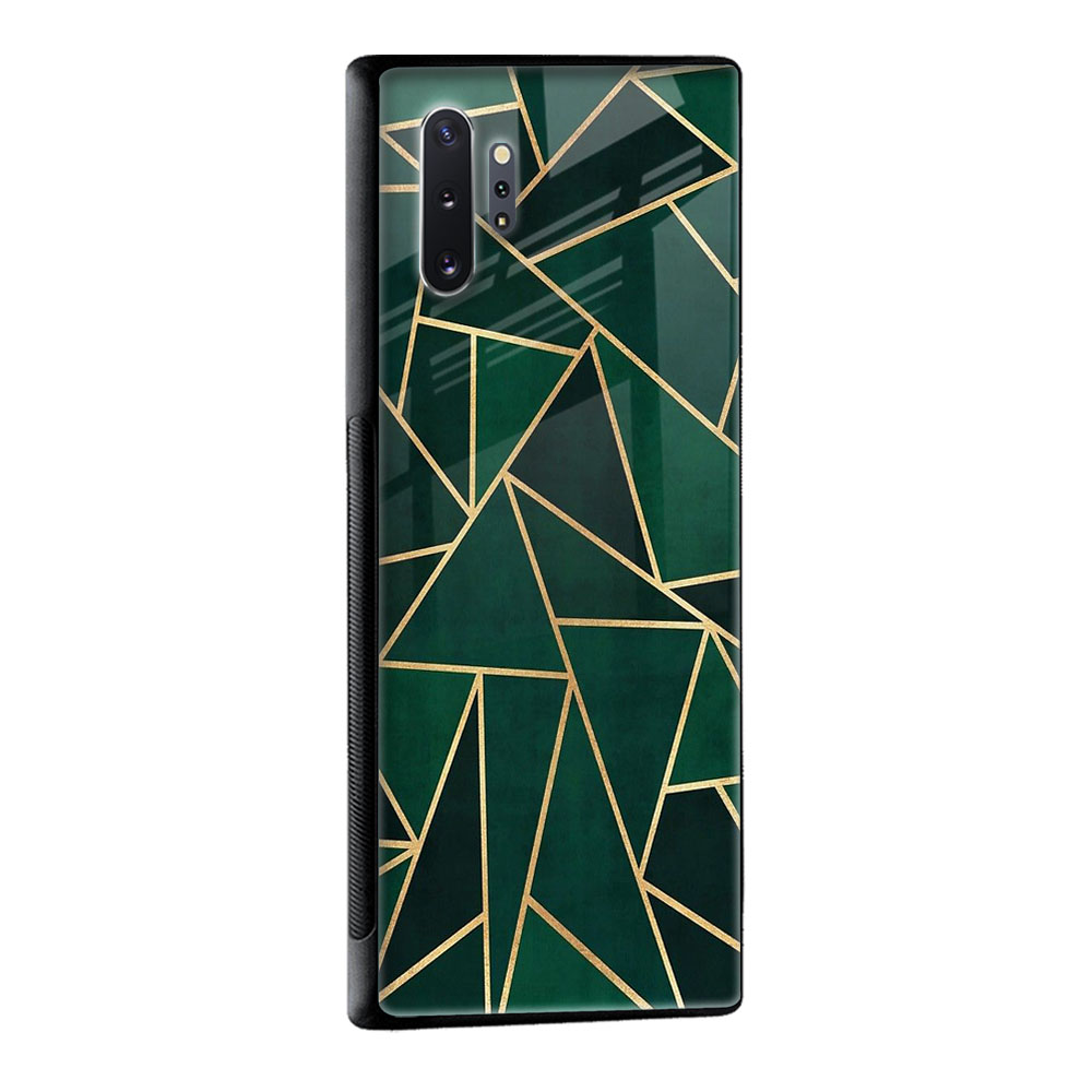 Abstract Green Glass Case For Samsung Galaxy M13