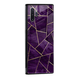 Geometric Purple Glass Case For Samsung Galaxy M13