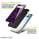 Geometric Purple Glass Case For Samsung Galaxy M13