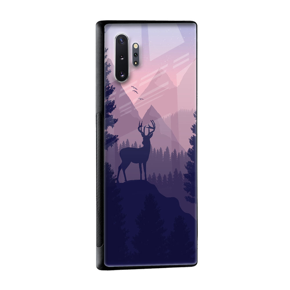 Deer In Night Glass Case For Samsung Galaxy F41