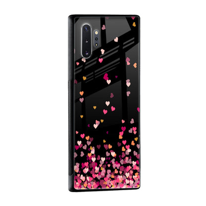 Heart Rain Fall Glass Case For Samsung Galaxy S10