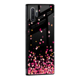 Heart Rain Fall Glass Case For Samsung Galaxy M13