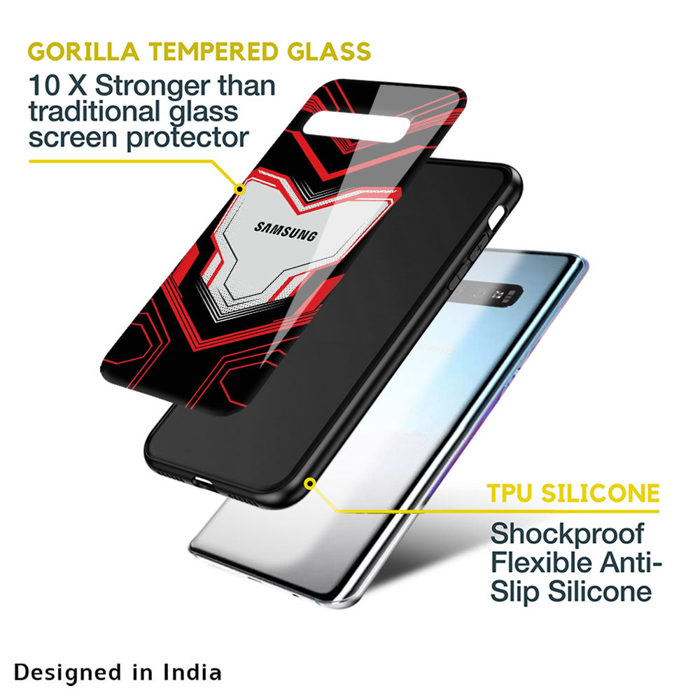Quantum Suit Glass Case For Samsung Galaxy M13